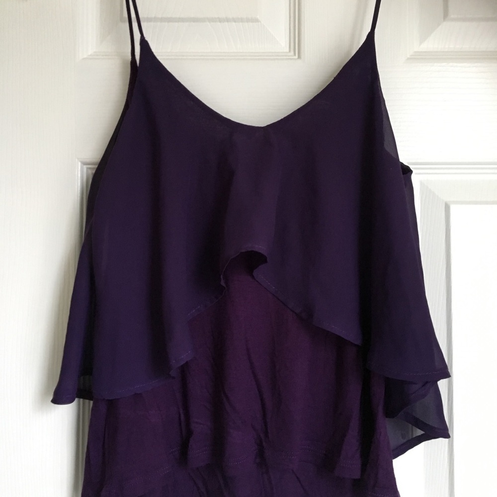 Flowy purple top